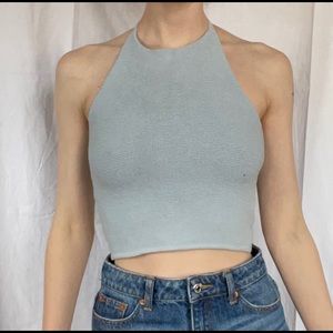 Brandy Melville knit halter crop